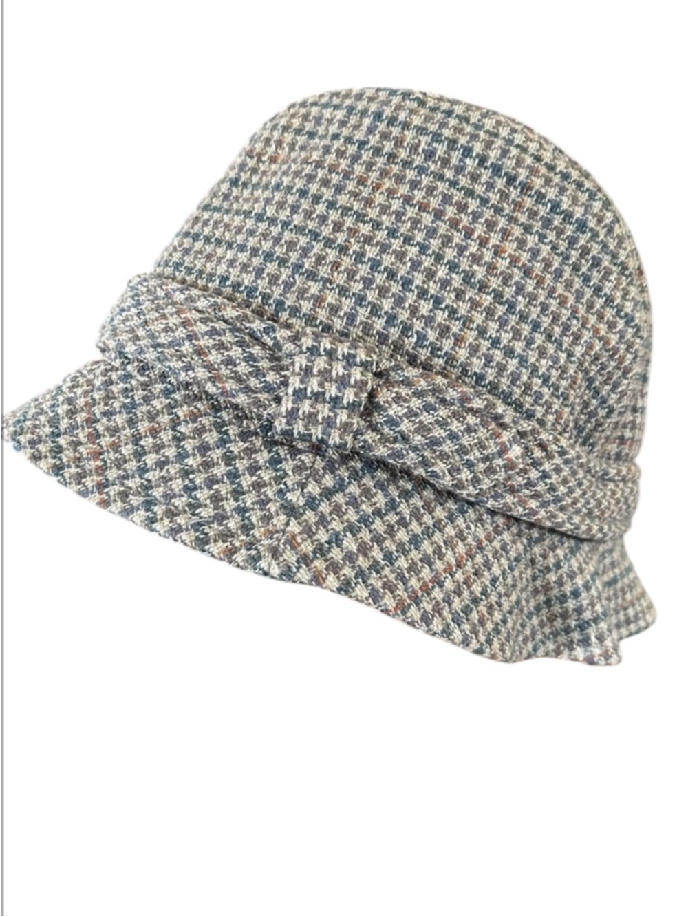 Vintage Wool Houndstooth Walking Hat by Country Gentleman